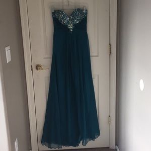 Blue prom dress